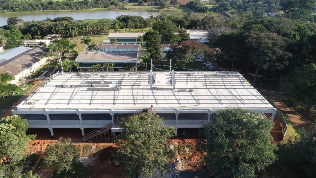 Obras do novo prédio para faculdade de medicina de Mogi Guaçu avançam