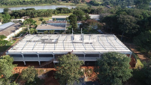 Obras do novo prédio para faculdade de medicina de Mogi Guaçu avançam