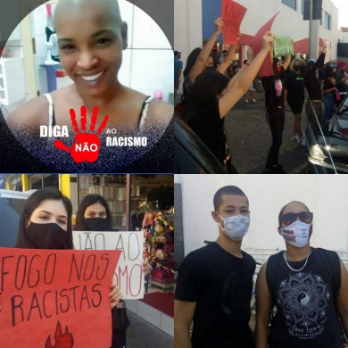 Protesto contra o racismo pede boicote à loja do centro de Mogi Guaçu