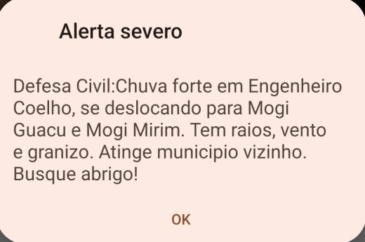 Defesa Civil emite alerta severo para três cidades