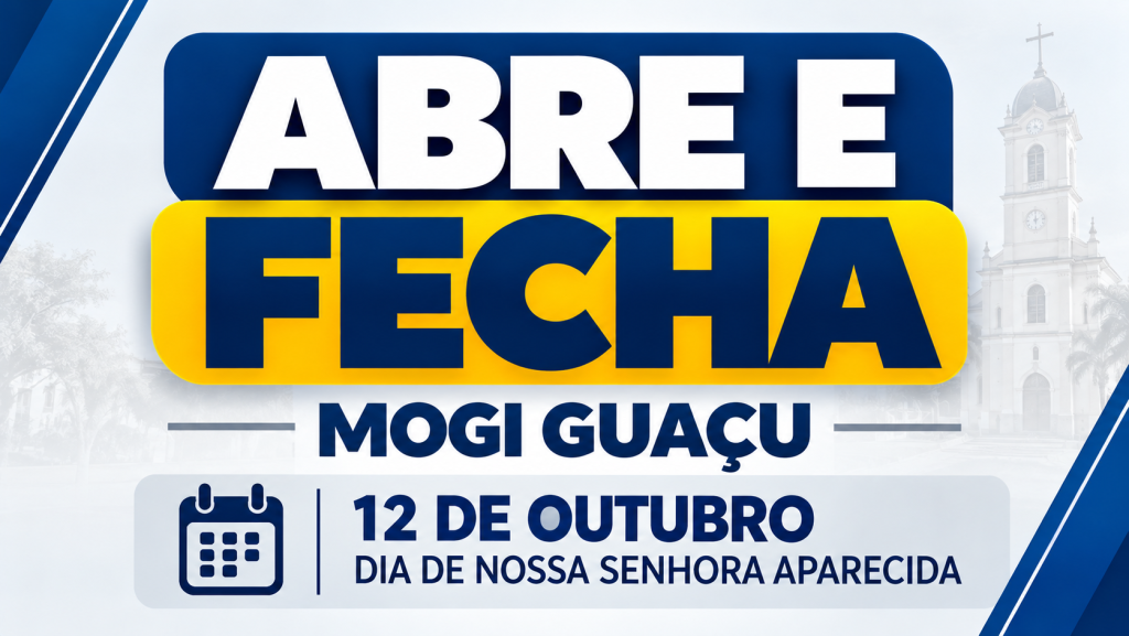 Padroeira do Brasil: confira o que abre e fecha em Mogi Guaçu