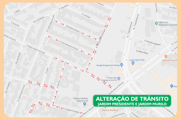 SOV alterará mão de trânsito no entorno do Colégio Educar