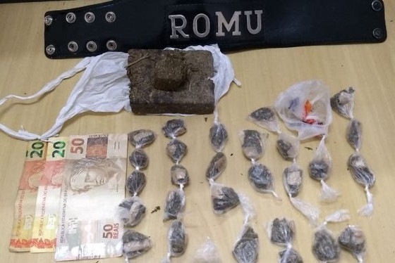 ROMU prende rapaz por tráfico de drogas