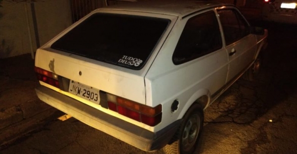 Ladrão é detido pela Força Tática após furtar carro
