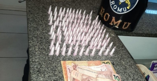 ROMU prende mais um por tráfico de drogas 