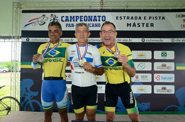 Atleta guaçuano é campeão no Pan-Americano de Ciclismo Master de Pista e Estrada