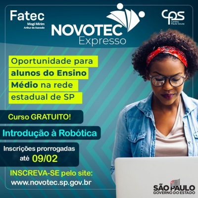 Novatec Expresso está com inscrições abertas para curso gratuito de Introdução à Robótica 