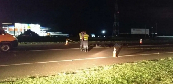 Mulher é atropelada ao lado do Posto Policial na SP-340 e morre