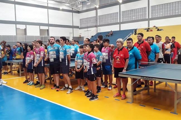 Equipe de tênis de mesa SET/Cerâmica participou da 1ª etapa da Liga Metropolitana