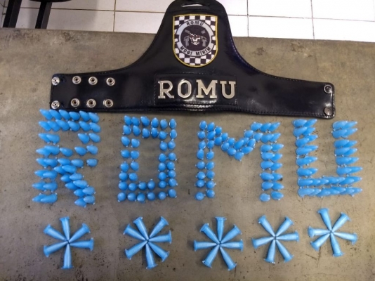 ROMU apreende cocaína no Linda Chaib em Mogi Mirim