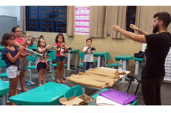 Corporação Musical Marcos Vedovello abre núcleo de ensino no Jardim Igaçaba