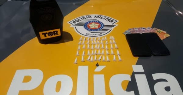 Traficante é preso pelo TOR com 50 pinos de cocaína 